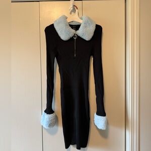 COPY - Forever 21 Black Dress with Blue Accents